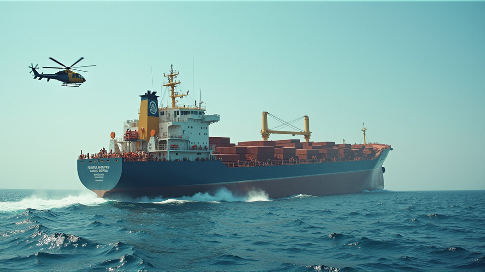 Houthi-aanval Laat Liberiaans Vrachtschip Zinken in Rode Zee: Reddingsoperatie Gaande