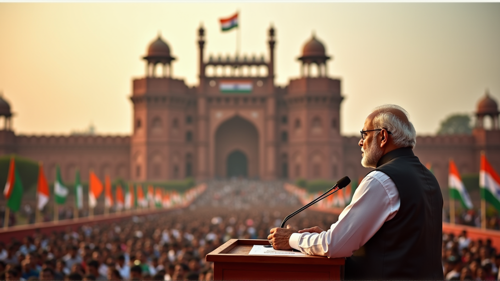 Modi Maakt Furore met Historische Lof voor RSS in Onafhankelijkheidsdagtoespraak