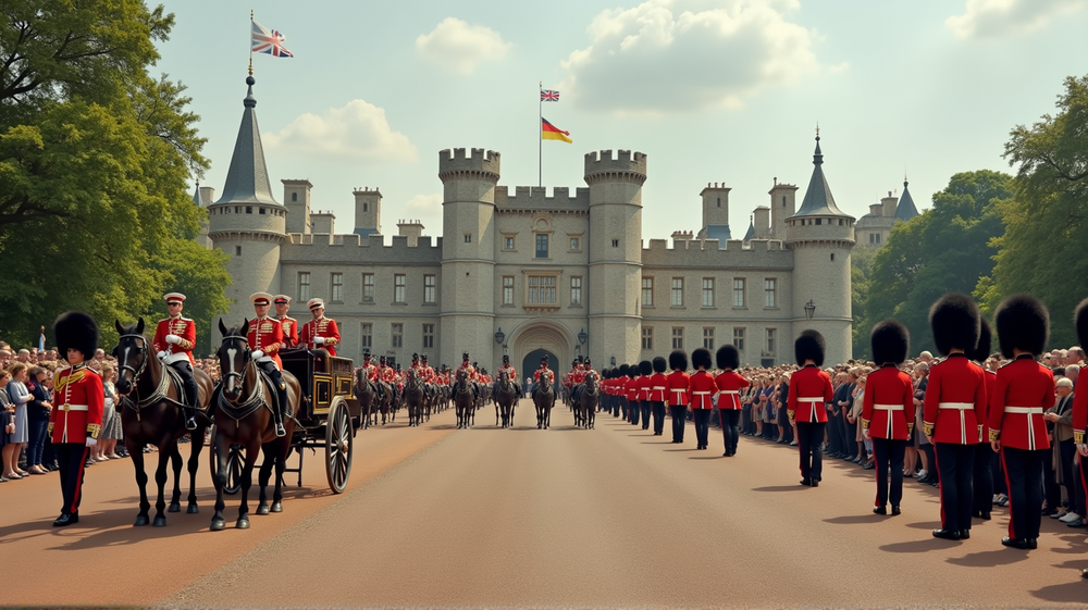 Het Weelderige Welkom van Koning Charles III: De Magnifieke Terugkeer van Trump naar Windsor