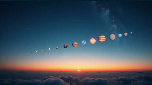 Ervaar het Hemelse Spektakel van Zes Planeten: Een Gids voor de Planetentocht van Augustus