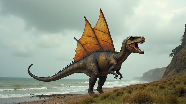 Zeilrug-Dinosaurus: De Prehistorische Nautische Wonder van het Eiland Wight