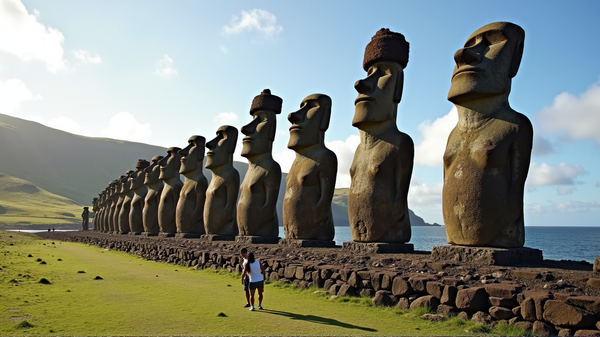 Geheimen Onthuld: Hoe de Gigantische Moai Beelden 'Lopen' over Paaseiland