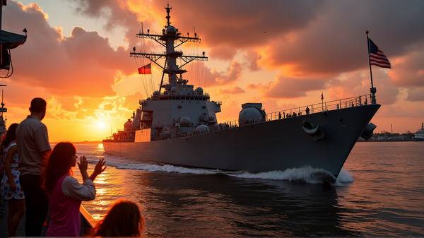 USS McFaul Vertrekt Naar het Midden-Oosten te Midden van Toenemende Spanningen