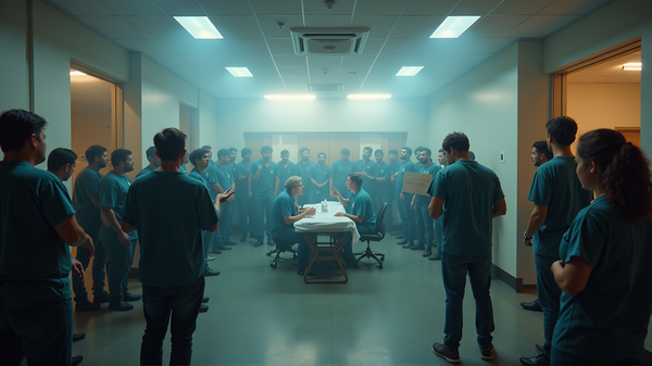 Demonstranten Bestormen Atrium Health Bestuur: Eisen Huisvesting en Vakbondsrechten