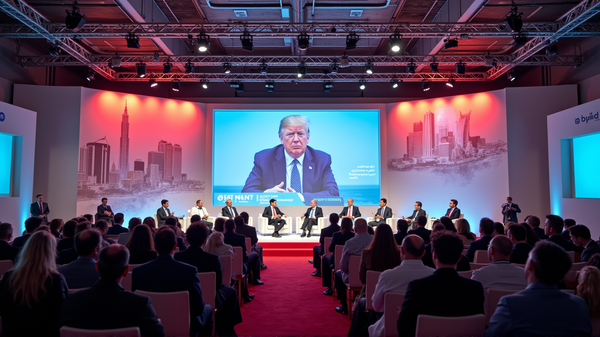 Trump Waarschuwt Over Netflix-Warner Deal te Midden van Midden-Oosten Financieel Forum